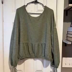 AERIE Olive Green Top